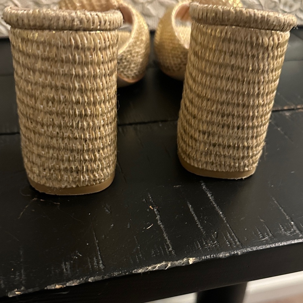 Tuckernuck Women's Natural Woven Mules 9.5 - Picture 5 of 8